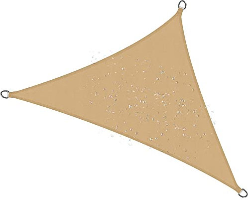 Tenda Parasole a Vela Triangolare 2x2x2m, Vela Ombreggiante Giardino in Poliestere Impermeabile, 95% Resistente Ai Raggi UV Vela Parasole per Terrazza da Esterno