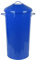 46 Litre Vintage Style Metal Tapered Dustbin & Lid - Blue - 70cm (H) x 33cm (Dia)