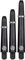 Shot Dart Shafts Koi Carbon mit Federring Hochwertige Dart Schäfte Stabil & Lange Haltbar (IM - Intermediate, Schwarz)