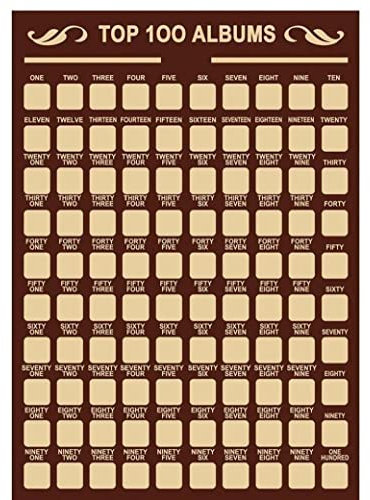 TOSSPER 100 Filme Scratch Off Eimerliste Poster Klassische Anime Wandkunst Poster Foto Wallpaper Wandaufkleber Dekoration