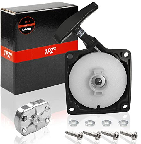 1PZ FPS-33L 33cc Démarreur à Tirer Démarrage à Recul Recoil Spring Pull Start Remplacement pour 33cc 43cc 47cc 49cc Débroussailleuse Tondeuse Perceuse au Sol avec Claw Pawl Cog