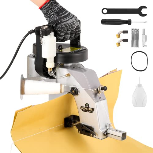 Spolehli Taschenschließer für Elektrische Handtasche - Tragbare 8mm Nähmaschine für Sack, Gewebte Taschen, Plastiktüten, Reisbeutel