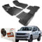 Trimak Passgenau 3D Fussmatten Auto Kompatibel mit Volkswagen Amarok ab 2010 Auto Zubehör 1. und 2. Reihe Gummimatten Autos TPE Allwetter Geruchlos rutschfest Vorne und Hinten Schwartz