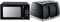 Russell Hobbs RHM2026B STYLEVIA 20 Litre 800 W Black Digital Microwave, 5 Power Levels, Mirror Finish, 8 Auto Cook Settings & 26071 4 Slice Toaster - Contemporary Honeycomb Design, Black
