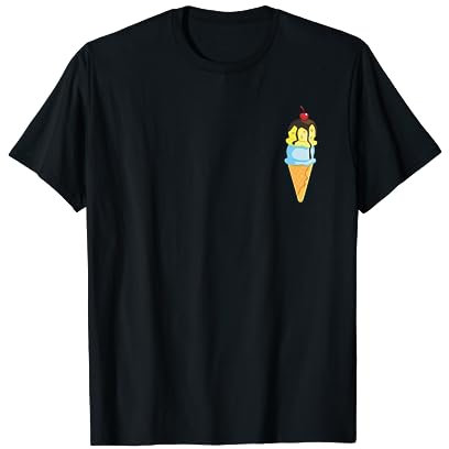 Eistüte in der Tasche Nette Eiscreme-Liebhaber für Sommer T-Shirt