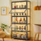 LXXBDDM VHolzvitrine, multifunktionale staubdichte A 5-floors-70cm