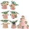 Cartoon Cake Tortenfiguren, Kuchendeko 6 Stück Mini Figuren Set Minifiguren Tortendeko, 5-5.5cm Mini Babyspielzeug Puppendekoration, Für Kindergeburtstag Für Kinder Dekorationen