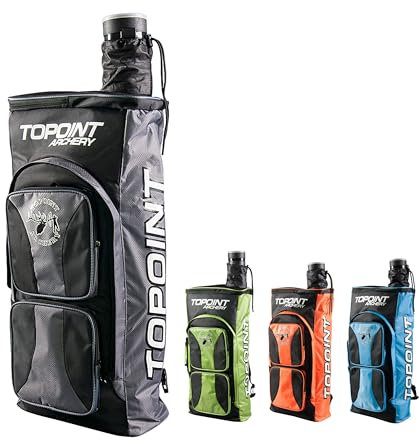 limaity Bogenschießen Bogen Tasche Recurve Bogen Rucksack mit Köcher Take Down Bogen Tasche Fall große Kapazität Rucksack für Outdoor-Jagd und Schießen (Grün)