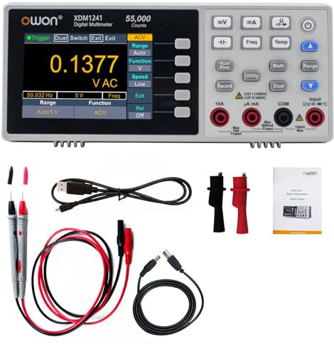 OWON XDM1241 Multimetro da tavolo con batterie ricaricabili True RMS High Accuracy Universale Desktop Multimetro