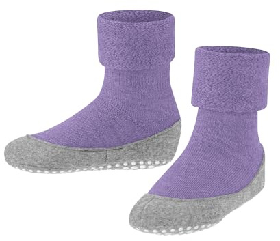 FALKE Unisex Kinder Stoppersocken Cosyshoe Minis K Hp Wolle rutschhemmende Noppen 1 Paar, Lila Light Lilac 6819, 21/22 EU
