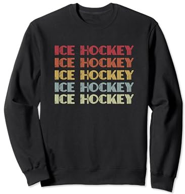 Ice Hockey Retro Style Design For Ice Hockey Player Sweatshirt