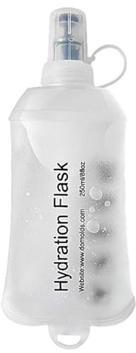 Termo suave, termo de hidratación de grado alimenticio, reutilizable de TPU, bolsa de agua plegable portátil, botella a prueba de fugas para senderismo, escalada, ciclismo