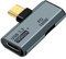 Seminer USB C OTG Adapter, Typ C 100W PD Laden USB C auf Dual USB C Splitter für iPhone 15 Pro Max, Google TV Chromecast 2020, MacBook, Samsung Galaxy S22/S23(Grau)