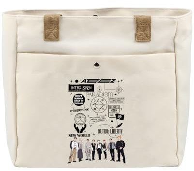 UJIMS K-POP Schultertasche, Motiv: Ateezz für Jungen, Gruppen-Geschenk, Musikliebhaber, Fanartikel, Ateezzshoulderbag, Large