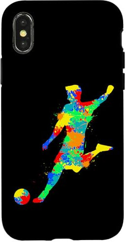 Fußball Fußballer Jungen Kinder Hülle für iPhone X/XS