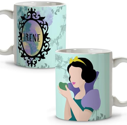Taza personalizada con nombre. Cerámica 330 ml. Taza Princesa. Regalos originales. Princesa de las nieves