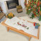 KAMACA Stickpackung Weihnachtsmann mit Rentieren Kreuzstich vorgezeichnet Baumwolle komplettes Stickset mit Stickvorlage Stickerei-Kit zum Selbersticken Erwachsene (Weihnachten TL 40x100 cm)