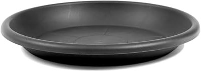 HAC24 Sottovaso per piante, colore antracite, rotondo, diametro 58 cm, vaso in plastica