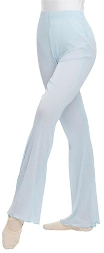 flexdans Damen Tanzhose,Wide Leg Strick Aufwärm Ballett Hosen fur Tanz