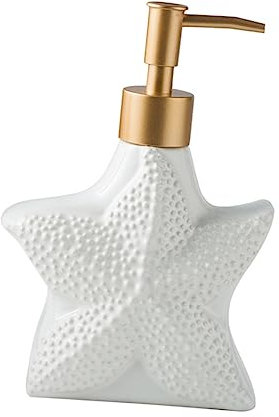 PRETYZOOM Elegant Sub-packing Ceramic Bottle Multi-purpose Liquid Dispenser for Shower Gel Shampoo Hand Soap