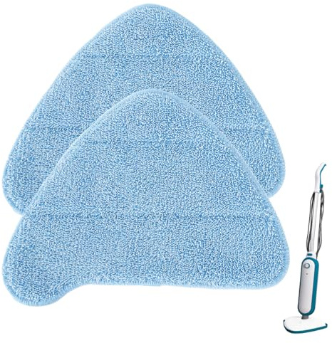 ZaKaBox Steam Mop Pads for Russell Hobbs Upright Steam Mop | Compatible with RHSM1001-G, RHSM1001BP-G, Washable Microfibre Pads, High Quality, Versatile for All Hard Floors