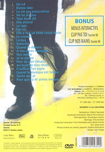 Jean-Jacques Goldman - Tournee '98 en Passant