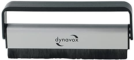 Dynavox Cepillo antiestático de Carbono, Limpieza de Discos de Vinilo, cerdas de Fibra de Carbono para una eliminación eficaz del Polvo, Descarga antiestática