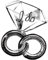 Amscan 2466201 - Super Shape Folienballon Wedding Rings, Größe circa 69 x 76 cm, Heliumballon