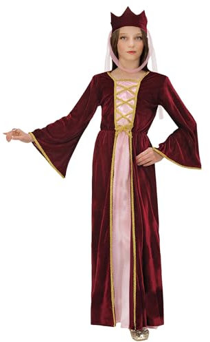 W WIDMANN MILANO Party Fashion - Kinderkostüm mittelalterliche Königin, Kleid, Burgfräulein, Prinzessin, Karneval