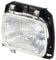 HELLA 1AE 003 427-161 Halogen-Scheinwerfereinsatz, Hauptscheinwerfer - 24/12V - rechteckig - Referenzzahl: 17.5 - Einbau - Lichtscheibenfarbe: glasklar - Stecker: Male - rechts - Menge: 1