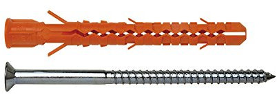 Mungo 1122100 MB 8 x 80 ST-Tassello Universale per Botte con Vite a Testa Svasata zincata, 8x 80, Set di 100 Pezzi