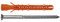 Mungo 1122100 MB 8 x 80 ST-Tassello Universale per Botte con Vite a Testa Svasata zincata, 8x 80, Set di 100 Pezzi