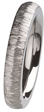 Ernstes Design Vorsteckring, ED vita Ring, Beisteckring, Ring rund aus Edelstahl geschliffen 4mm R284 (58 (18.5))