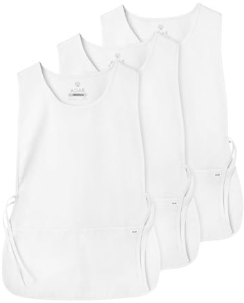 Adar Universal Schusterschürze 3er Pack – Unisex Schusterschürze - 7023 - White - R