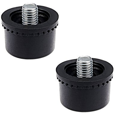 Sourcingmap 2PCS 35mm Diameter Mallet Hammer Replacement Rubber Striking Head Tip Black