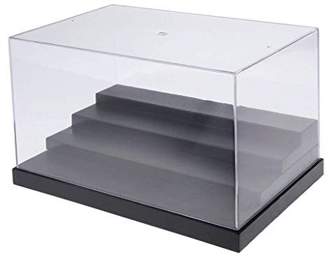 Tubayia Acryl 4 Schritte Staubdichte Vitrine Display Case Show Box Ausstellung Box für Action Figuren/Automodell