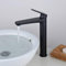 Rubinetto Bagno Lavabo Alto Durevole Rubinetto Miscelatore Monocomando, Nero Opaco