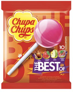 Chupa Chups Lollipop Frutti Assortiti, 120g