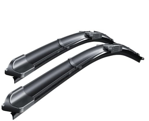 Mossa Vordere Scheibenwischer kompatibel mit Dacia Logan II (03.2015-2020) - flache Premium Wischerblätter 1. Wischerblätter - Set für Frontscheibe (Fahrer- + Beifahrerseite) (560 mm / 480 mm)