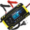 HAUSPROFI Autobatterie-Ladegerät, 12 V 8 A, 24 V 4 A Autobatterie-Ladegerät, vollautomatisches intelligentes Erhaltungsladegerät mit LCD-Touchscreen für Auto-, Motorrad-, Rasenmäher- oder Bootsbatter
