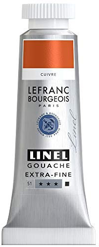Lefranc Bourgeois Linel Gouache Extra-Fine Tube 14 ml Cuivre Série 1
