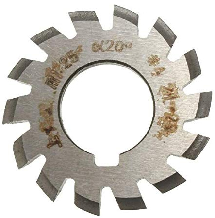 WEKOW 1 Stück Modul 1.25 PA20# 1-8 HSS Bohrung 22mm Involute Zahnradfräser (#4)