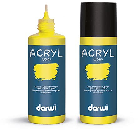 Darwi Peintures crémeuses acryliques, Opak, 80 ML, Coloris au Choix