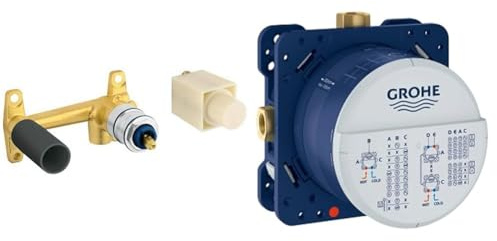 GROHE | UP-Rohinstallationen - Einhand Unterputz-Universal- Einbaukörper, DN 15 | 23200000 & Rapido SmartBox | UP-Rohinstallation - Unterputz-Einbaukörper | 3 Abgänge 1/2 Zoll | 35600000