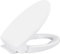 Hygie Rinse Traditioneller SoftClose-Toilettensitz-Ersatz, kompatibel mit TOTO SS114/SS113/SS154/SS224/SS204, robuste WC-Sitzteile mit 2er-Pack WC-Schrauben und Muttern, Baumwolle, Weiß