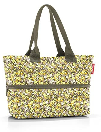 reisenthel shopper e1 - Großraumtasche aus hochwertigem Polyestergewebe, Farbe:viola yellow