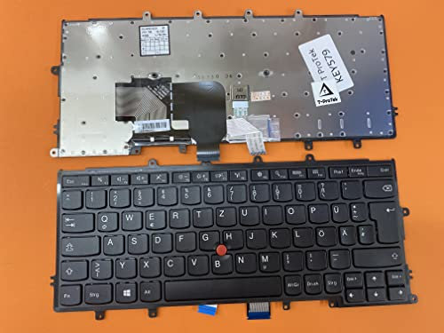 Teclado alemán con Track Point compatible para Lenovo ThinkPad X260 (20F600A0GE)