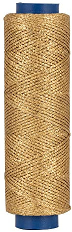 Shelver Cordoncino cerato da 1 mm, per la creazione di gioielli, filo cerato, braccialetti e perline, 100 metri (oro)