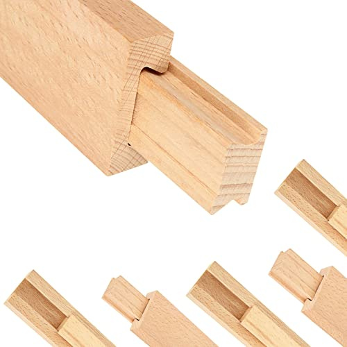 6 Stück Holz-Schubladenschienen, 40,6 cm Holzschublade, untere Montage, Schubladenschienen, Ersatzteil