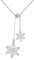 ZIPPICE Schneeflocke Halskette für Damen 925 Sterling Silber Schneeflocke Kette Winter Weihnachten Chain Halskette mit 3A Zirkon Anhänger Schmuck Geschenke für Frauen Mädchen